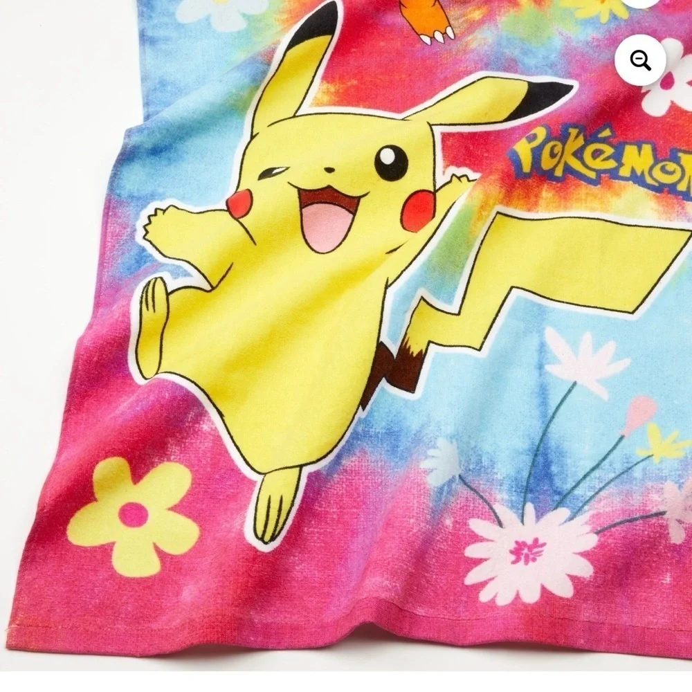 Pokémon Kids Cotton Tie Dye 2 Piece Towel and Washcloth Set